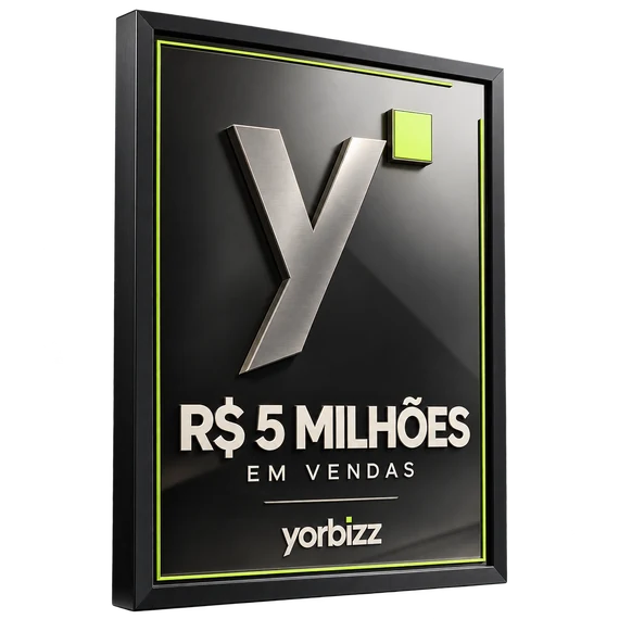 Placa Yorbizz de R$ 5 milhões em vendas